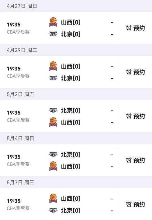 cba半决赛比赛时间,cba半决赛时间表2021 第4张 cba半决赛比赛时间,cba半决赛时间表2021 第4张